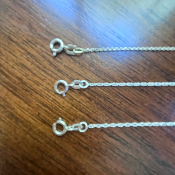 Solid 14k white gold chain bracelets - Picture 4 of 5